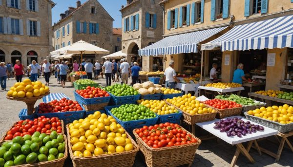 Savourez les produits locaux au marché estival de Saint-Jean-de-Monts